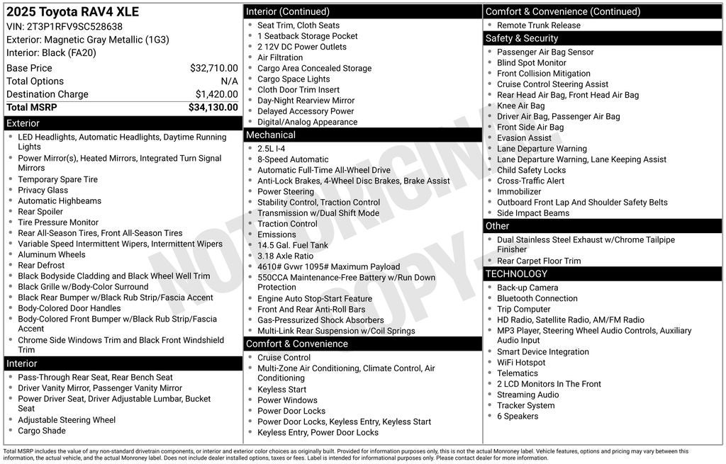 2025 Toyota RAV4 XLE