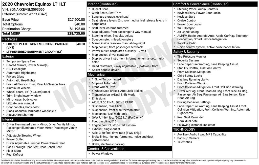 2020 Chevrolet Equinox LT