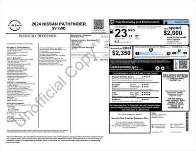 2024 Nissan Pathfinder SV