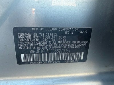 2025 Subaru Impreza Sport