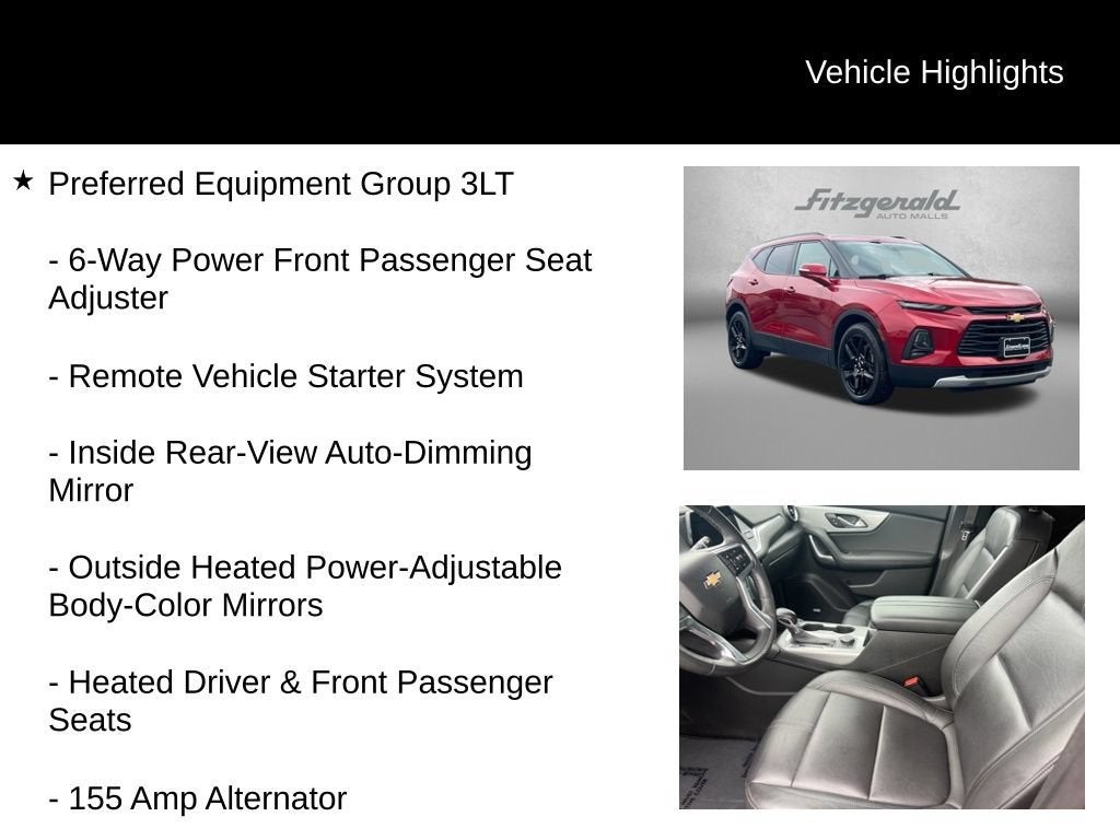 2019 Chevrolet Blazer 4DR FWD LT