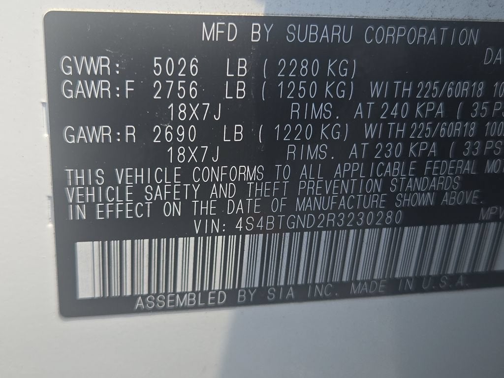 2024 Subaru Outback Limited XT