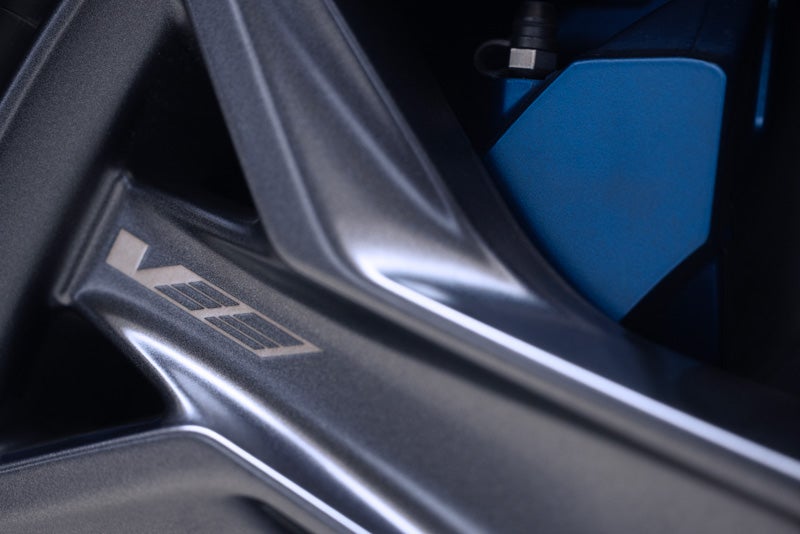 Close-up of the 2026 OPTIQ-V Brembo Performance Front Brakes | Fitzgerald Cadillac Annapolis in Annapolis MD